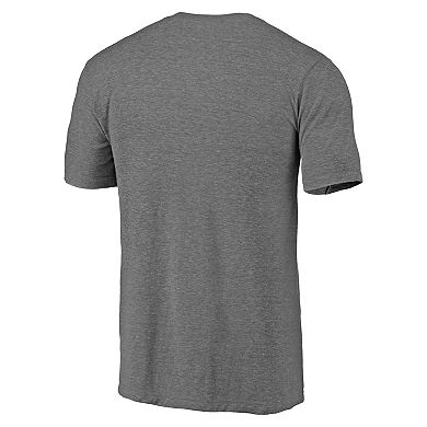 Men's Fanatics Branded Heathered Gray Texas Longhorns Hometown Collection Groovy Tri-Blend T-Shirt