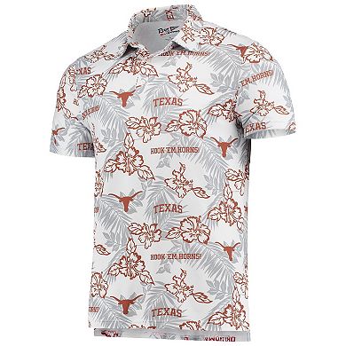 Men's Reyn Spooner White Texas Longhorns Performance Polo