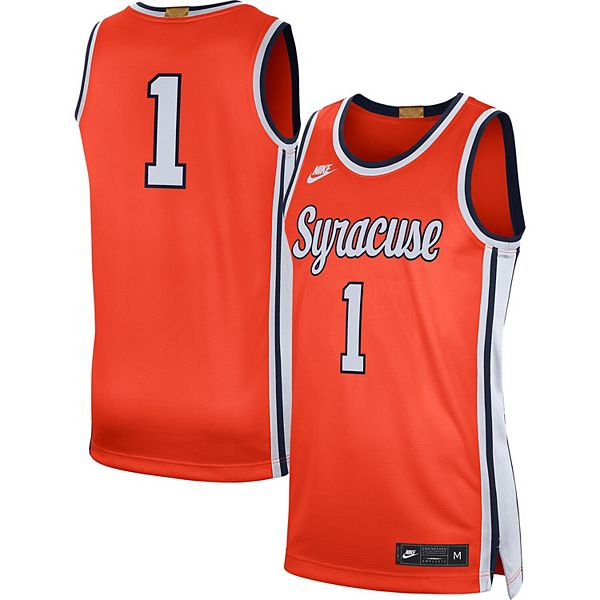 Nike #1 Retro Script Syracuse Basketball Jersey Orange / X-Large