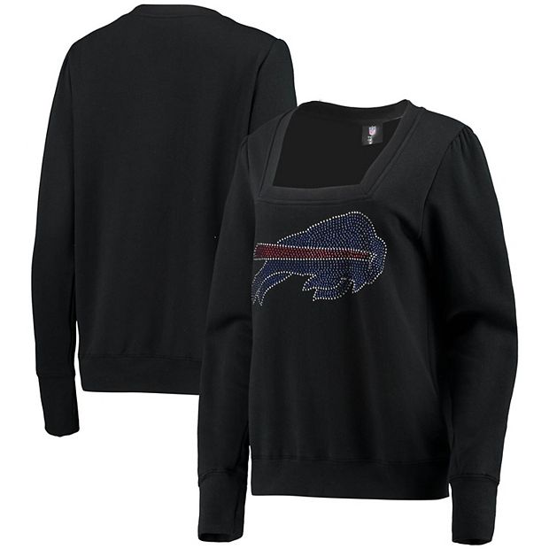 Women's Buffalo Bills Ladies Bling Long Sleeve Bling T-Shirt S-4X Crew Neck