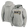Men's Fanatics Branded Heathered Charcoal New Orleans Saints Big & Tall On Side Stripe Pullover Hoodie
