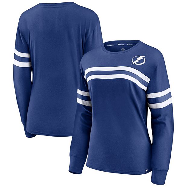 Fanatics Branded Men's Blue Tampa Bay Lightning Primary Team Logo Long Sleeve T-Shirt - Blue