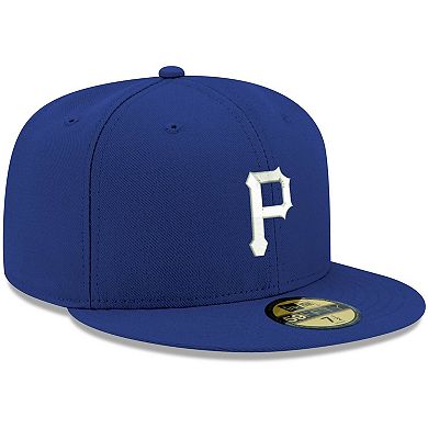 Men's New Era Royal Pittsburgh Pirates White Logo 59FIFTY Fitted Hat