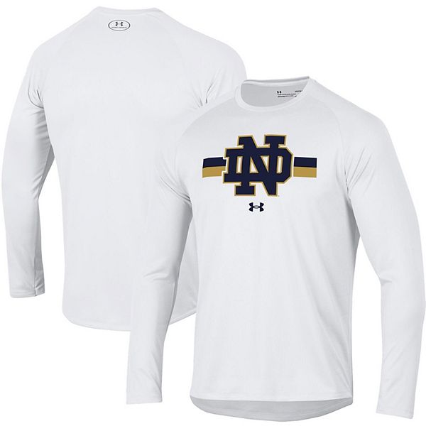 Youth Under Armour White Notre Dame Fighting Irish Lacrosse Performance  T-Shirt