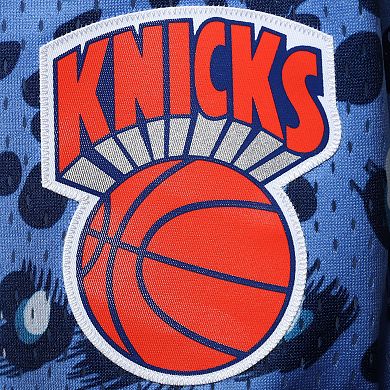 Men's Mitchell & Ness x Uninterrupted Blue/White New York Knicks Hardwood Classics Swingman Shorts