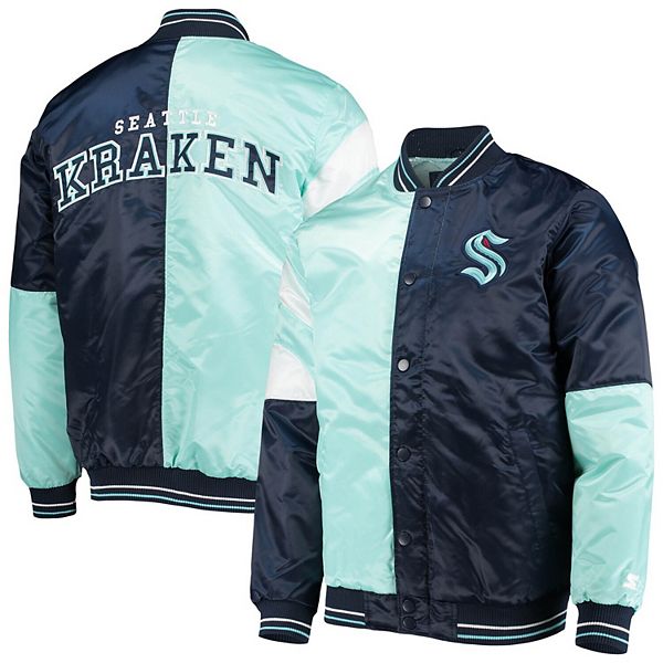 Men's Starter Deep Sea Blue/Light Blue Seattle Kraken The Leader