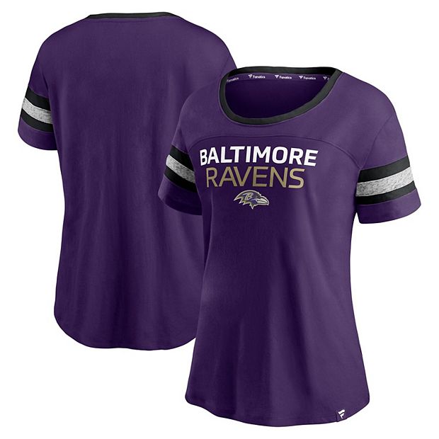 Women's Purple Baltimore Ravens Standout T-Shirt