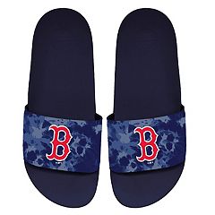 Happy Feet Mens and Womens Boston Red Sox Big Logo Flip Flop 