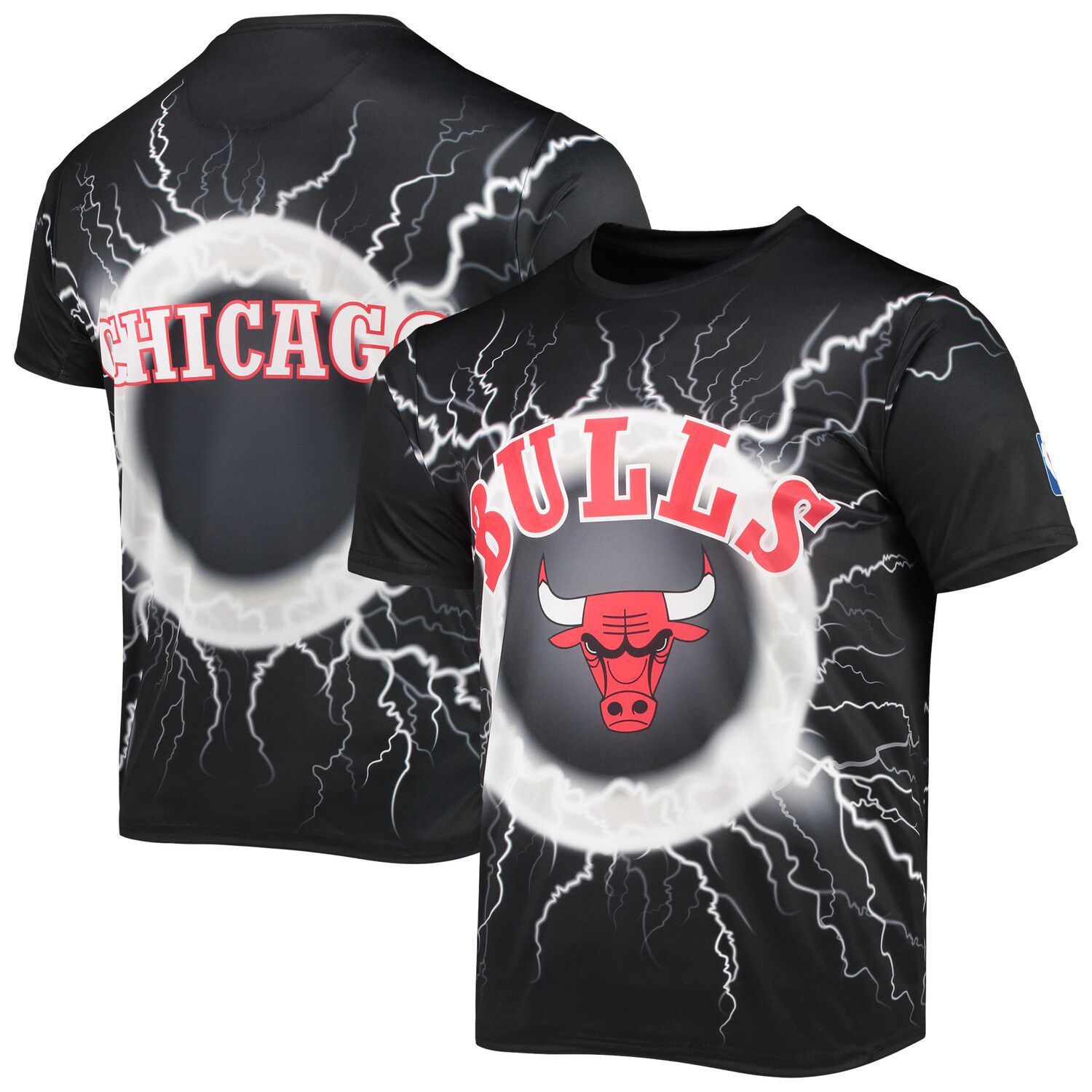 Image for Unbranded Men's Black Chicago Bulls Tornado Bolt T-Shirt at Kohl's.