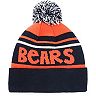 Youth '47 Orange/Navy Chicago Bears Playground Cuffed Knit Hat With Pom