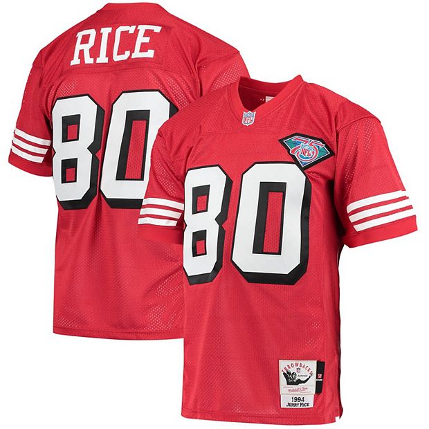 Men's Mitchell & Ness Jerry Rice Scarlet San Francisco 49ers 1994
