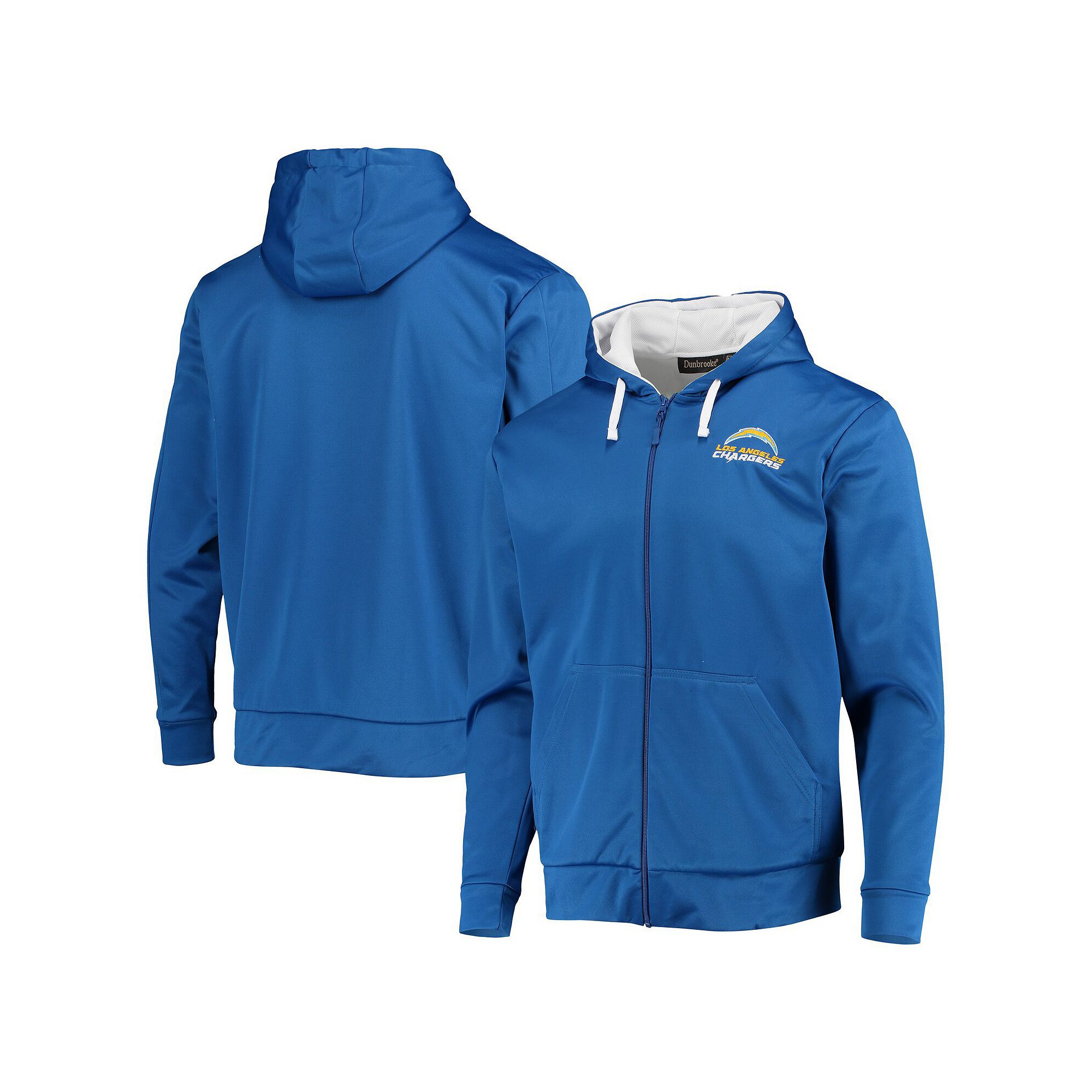 Mens Dunbrooke Powder Blue/White Los Angeles Chargers Apprentice Full-Zip 