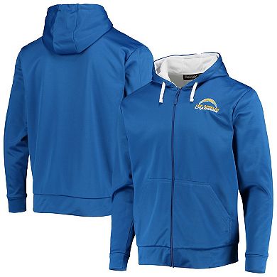 Men's Dunbrooke Powder Blue/White Los Angeles Chargers Apprentice Full-Zip Hoodie