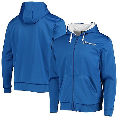 Men's Dunbrooke Royal/White Los Angeles Rams Apprentice Full-Zip Hoodie