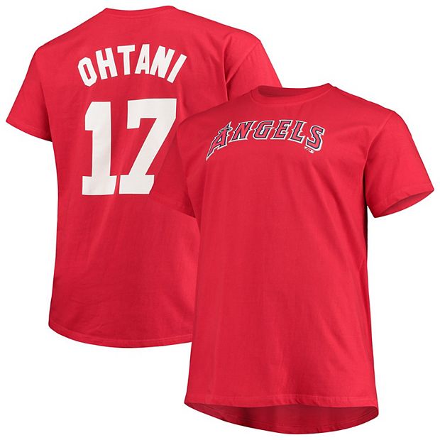 Toddler Los Angeles Angels Shohei Ohtani Nike Red Player Name & Number  T-Shirt