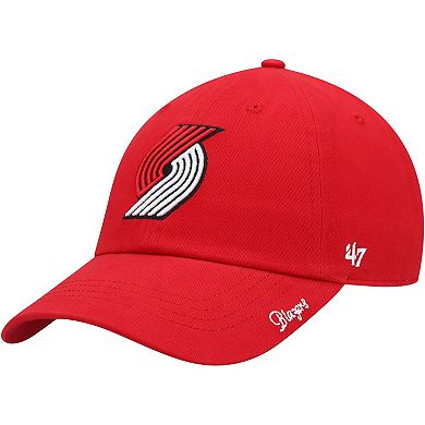 Women's '47 Red Portland Trail Blazers Miata Clean Up Logo Adjustable Hat