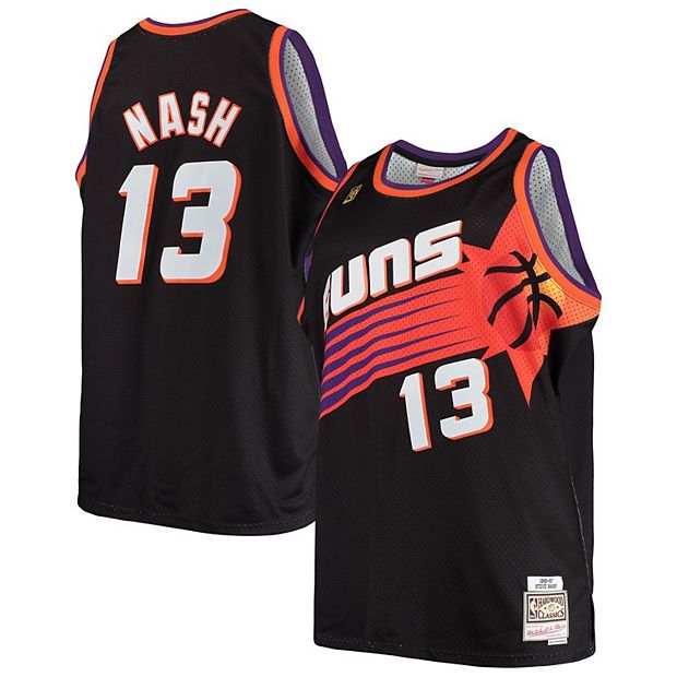 STEVE NASH MENS NBA SWINGMAN JERSEY PHOENIX SUNS WHITE MITCHEL