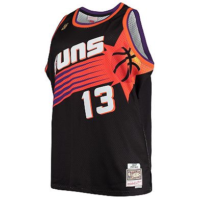 Men's Mitchell & Ness Steve Nash Black Phoenix Suns Big & Tall Hardwood Classics Jersey