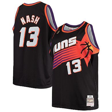 Men's Mitchell & Ness Steve Nash Black Phoenix Suns Big & Tall Hardwood Classics Jersey