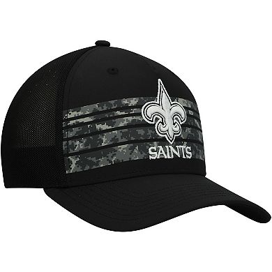 Men's '47 Black New Orleans Saints Gaven MVP Trucker Snapback Hat