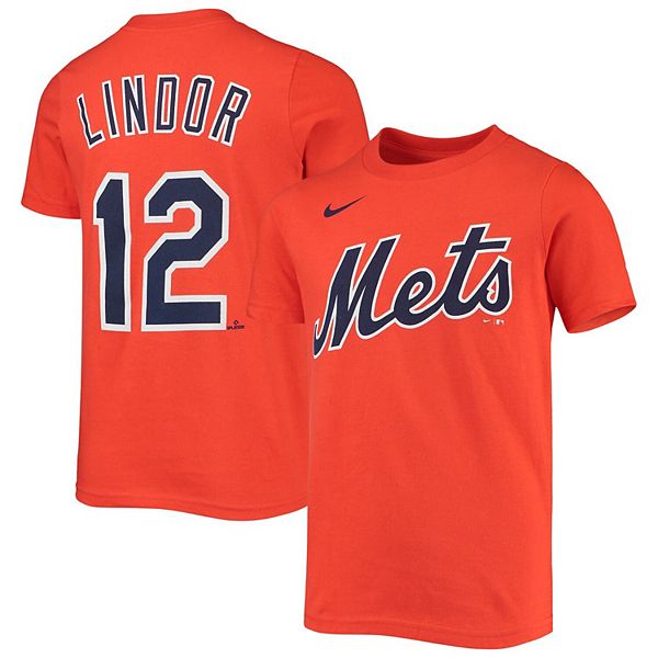 Lids Francisco Lindor New York Mets Nike Youth Player Name & Number T-Shirt  - Black