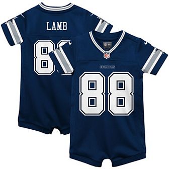 Infant Nike CeeDee Lamb Navy Dallas Cowboys Game Jersey Romper