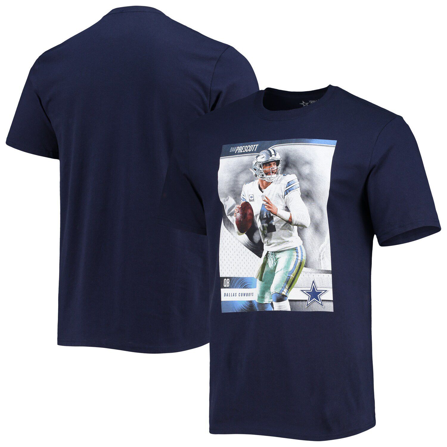 Ezekiel Elliott Dallas Cowboys Navy Blue Player Pride 3 Short Sleeve Player  T Shirt