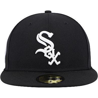 Men's New Era Black Chicago White Sox 9/11 Memorial Side Patch 59FIFTY Fitted Hat