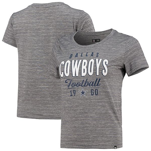 New Era Women's Dallas Cowboys Color Block Grey T-Shirt