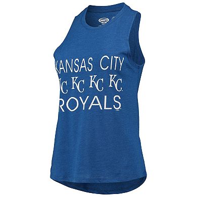 Women's Concepts Sport Light Blue/Royal Kansas City Royals Meter Muscle Tank Top & Pants Sleep Set