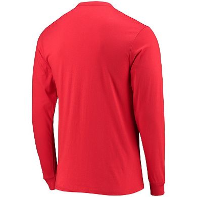 Men's Starter Red Tampa Bay Buccaneers Halftime Long Sleeve T-Shirt