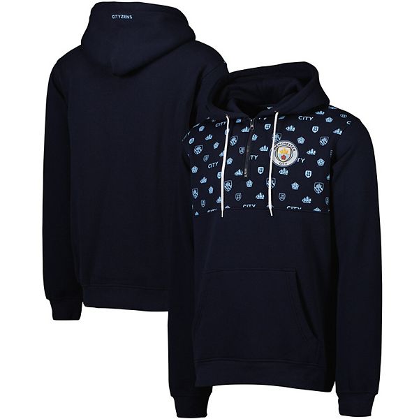 Men's Navy Manchester City QuarterZip Hoodie
