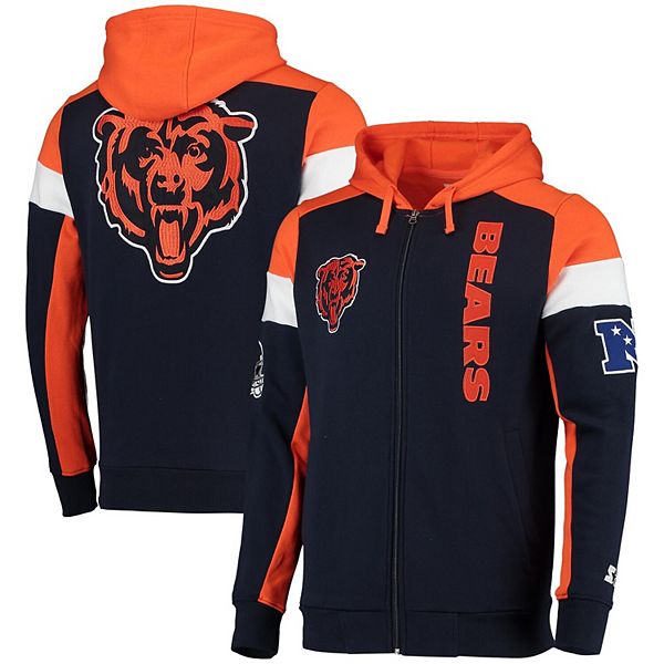 Navy/Orange Full-Zip Chicago Bears Puffer Jacket - Jackets Masters