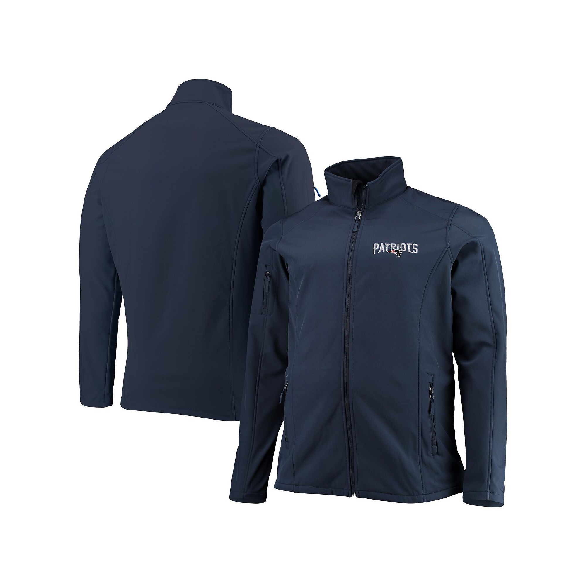 Mens Dunbrooke Navy New England Patriots Big & Tall Sonoma Softshell Full-