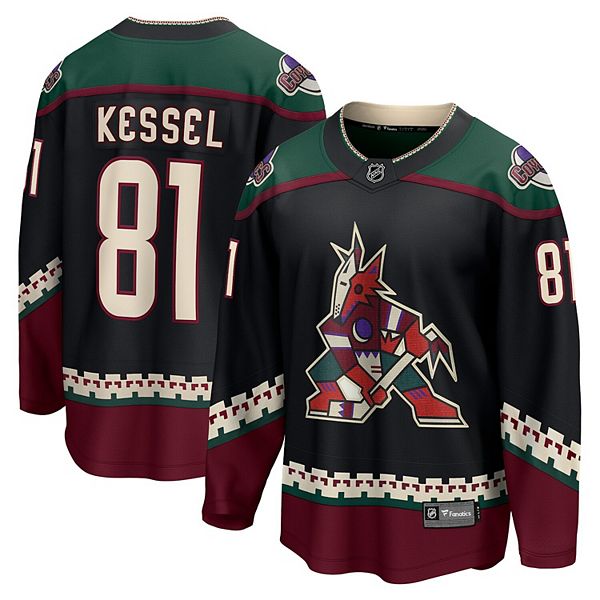 Men's Arizona Coyotes #81 Phil Kessel Throwback Kachina Black Jersey on  sale,for Cheap,wholesale from China