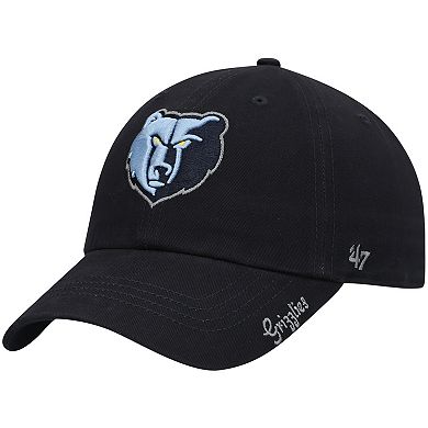 Women's '47 Navy Memphis Grizzlies Miata Clean Up Logo Adjustable Hat