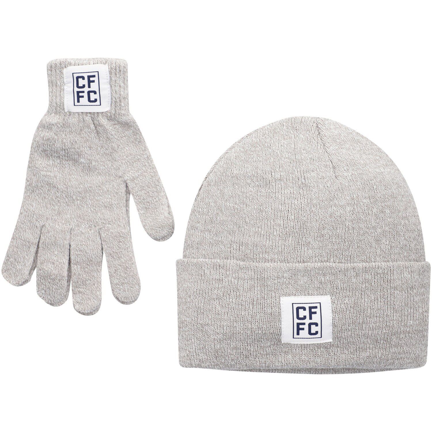 Image for Unbranded Women's ZooZatz Heathered Gray Chicago Fire Cuffed Knit Hat & Gloves Set at Kohl's.