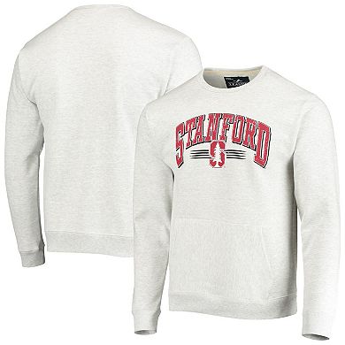 Men's League Collegiate Wear Heathered Gray Stanford Cardinal Upperclassman Pocket Pullover Sweatshirt