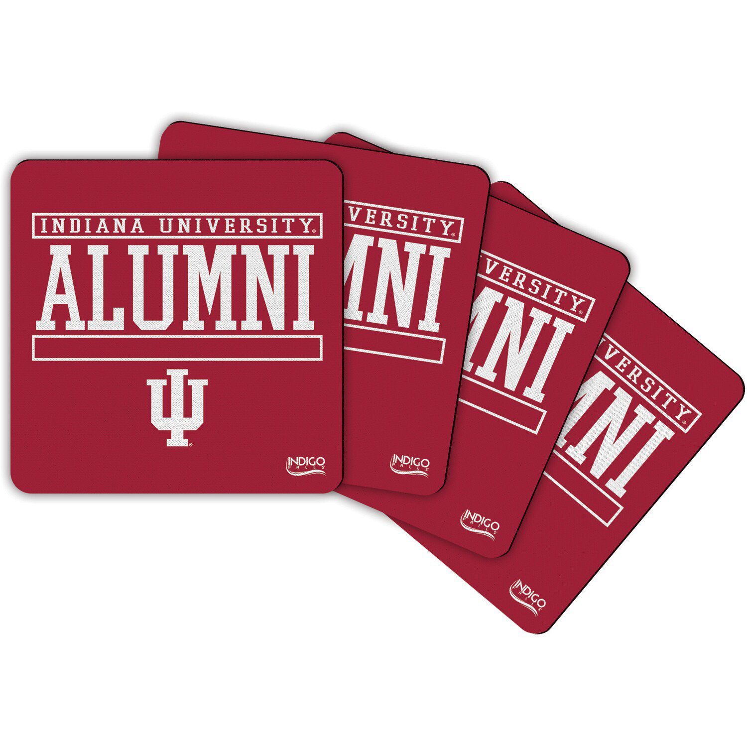 Image for Unbranded Indiana Hoosiers Alumni 4-Pack Neoprene Coaster Set at Kohl's.