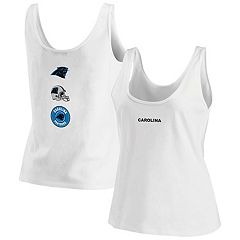 Women's Carolina Panthers Splitback Blue Tank Top