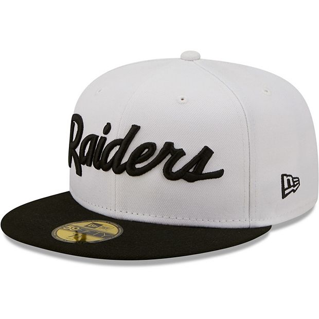 NEW ERA EXCLUSIVE 59FIFTY BLACK LAS VEGAS RAIDERS SCRIPT W