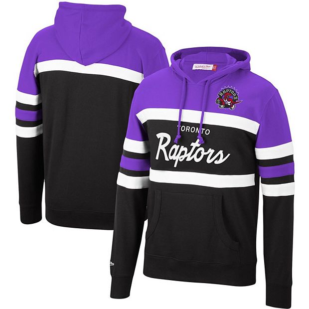 Men's Mitchell & Ness Purple/Black Toronto Raptors Head Coach Pullover  Hoodie