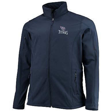 Men's Dunbrooke Navy Tennessee Titans Big & Tall Sonoma Softshell Full-Zip Jacket