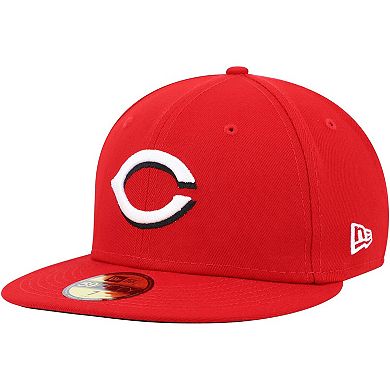 Men's New Era Red Cincinnati Reds 9/11 Memorial Side Patch 59FIFTY Fitted Hat