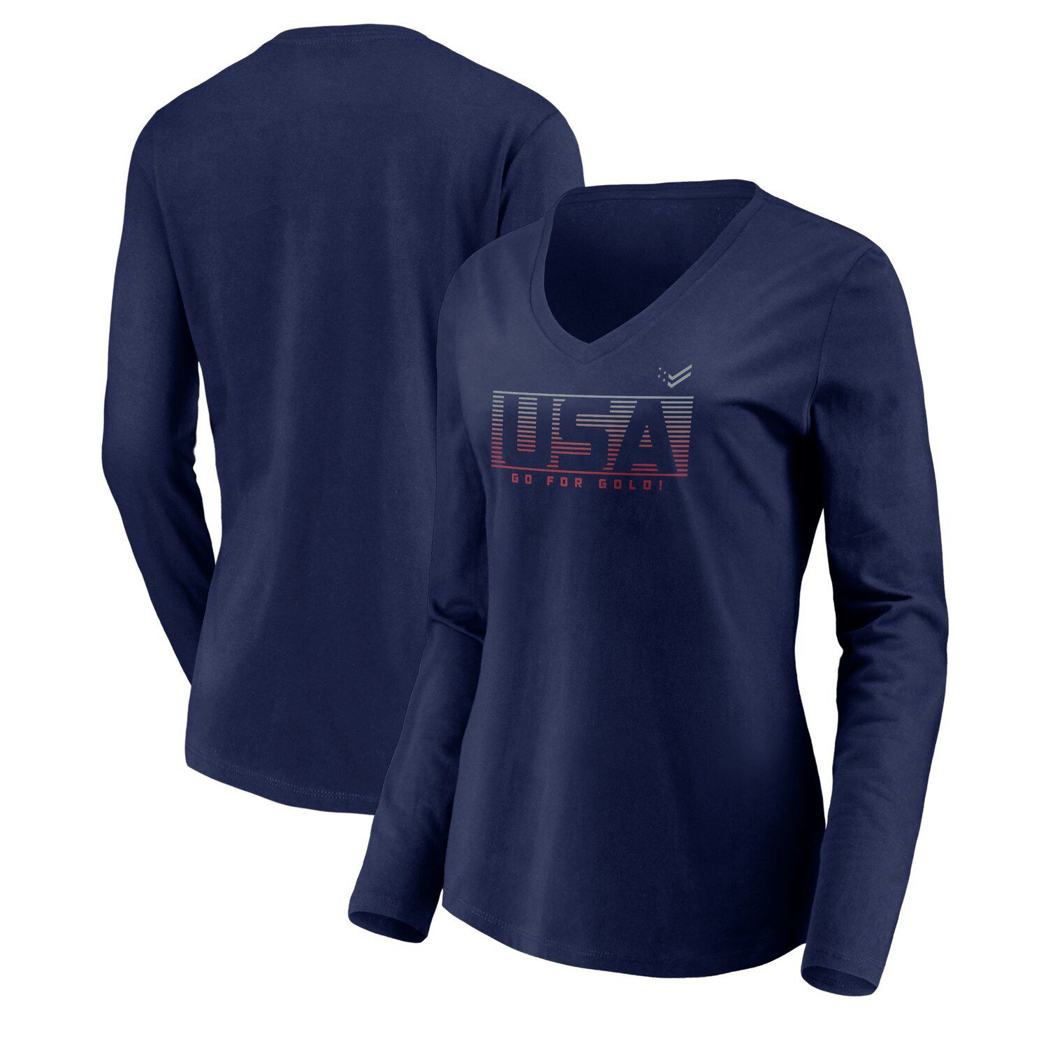 Fanatics Branded Red Team Usa Curling Long Sleeve T-shirt