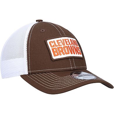 Men's New Era Brown Cleveland Browns 9FORTY Trucker Snapback Hat