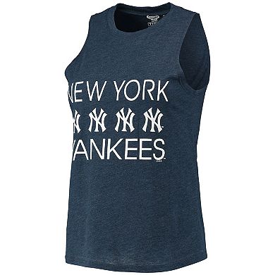 Women's Concepts Sport Gray/Navy New York Yankees Meter Muscle Tank Top & Pants Sleep Set