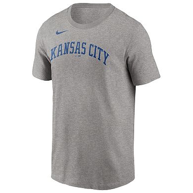 Men's Nike Gray Salvador Pérez Kansas City Royals 2022 Name & Number T-Shirt