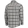 Men's Antigua Black/White San Francisco Giants Ease Flannel Button-Up Long Sleeve Shirt