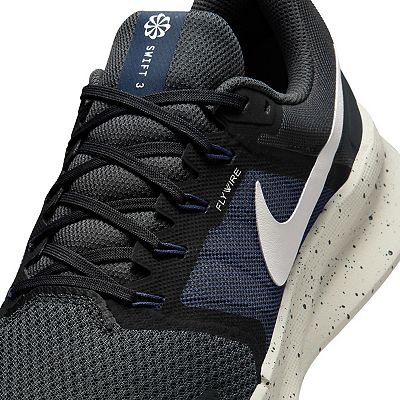 Nike Mens 10 Swift SE Running Shoes Gray Black Blue Athletic Sporty Fit Sneakers Nike Run Swift Running Shoes (Sz 13) Grey/Black Royal Blue  main image 3